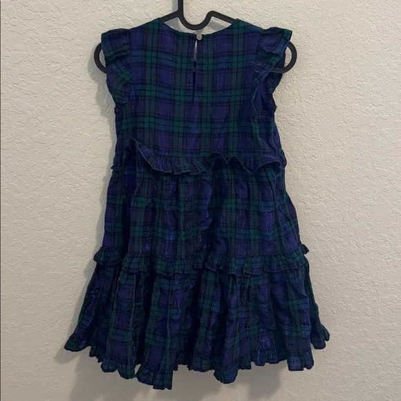 Crewcuts Blue and Green Plaid Girls Dress - Picture 2 of 6